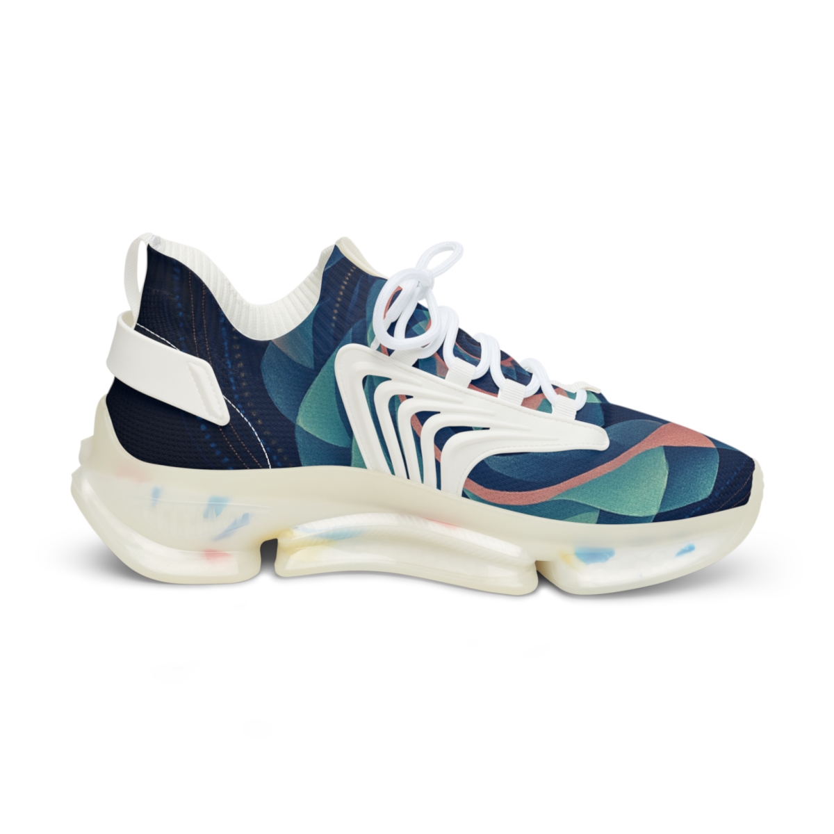 Prismatic Spiral Rosette premium sport sneakers