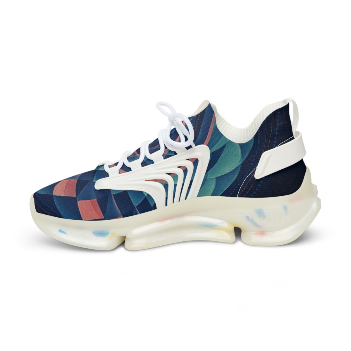 Prismatic Spiral Rosette premium sport sneakers