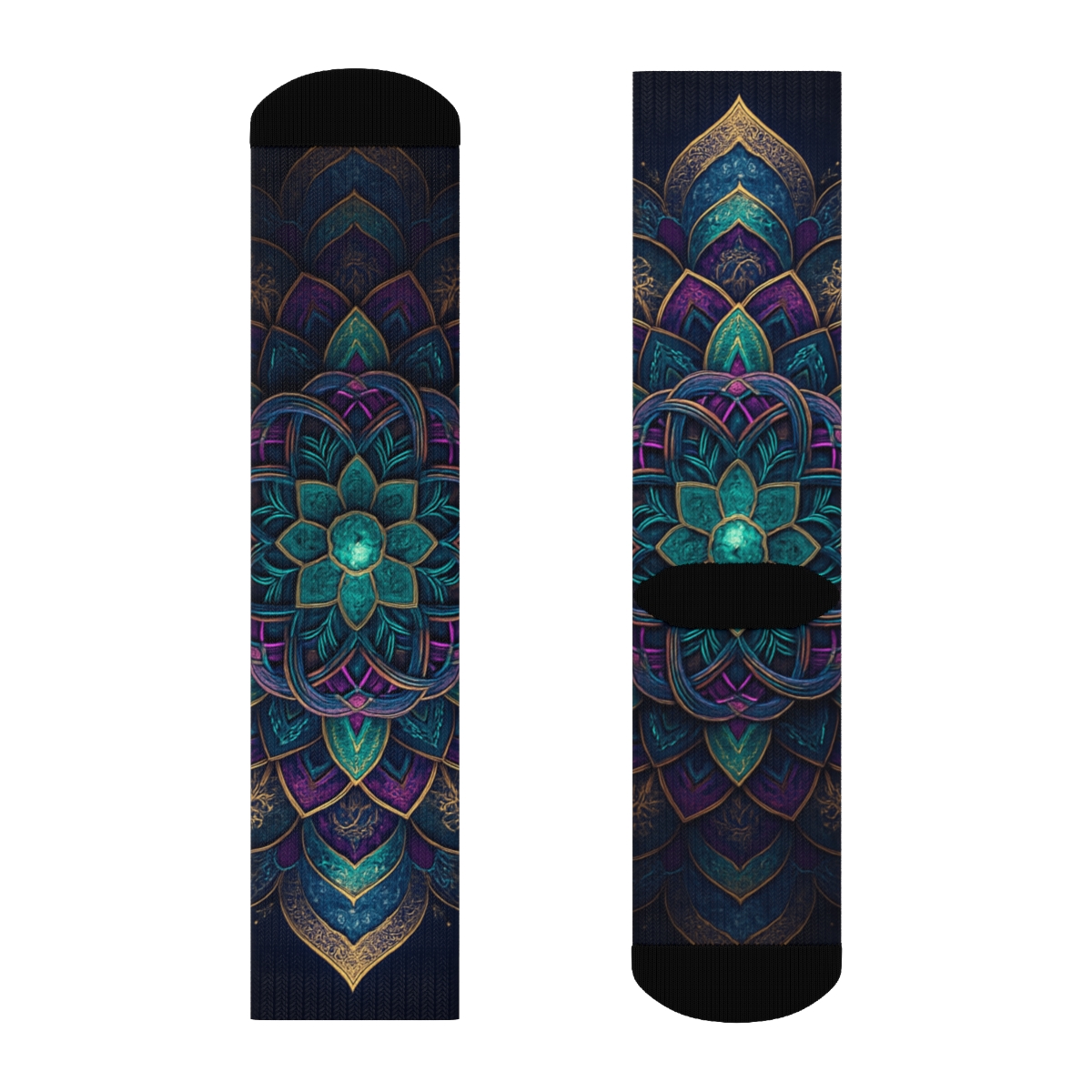 Prismatic Starburst Rosette stylish patterned socks
