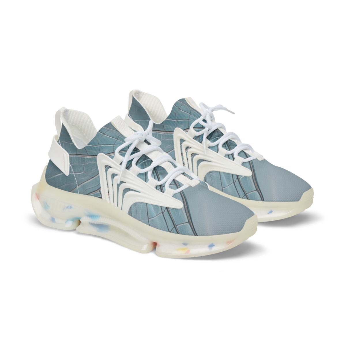 Prismatic Wingbeat Of The Dragonfly unique printed sneakers