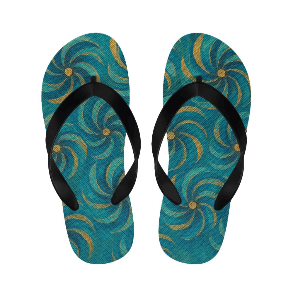 Whirling Bloom Comfort Slippers