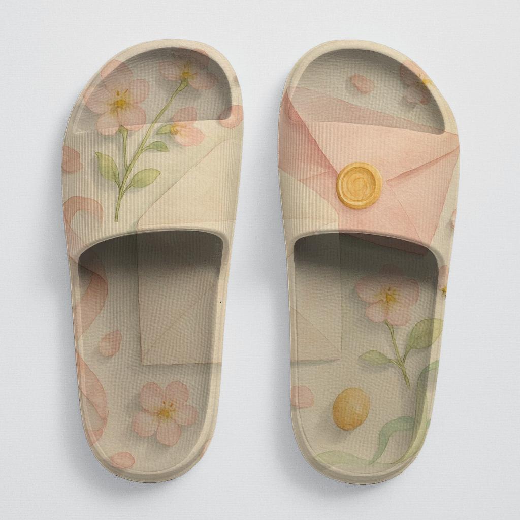 Gentle Bloom Whisper Slides