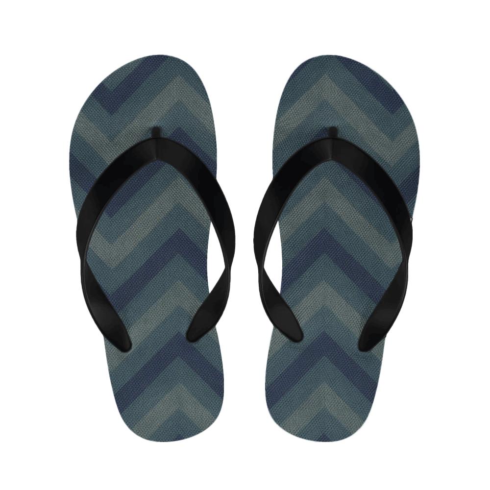 Indigo Ripple Cozy Slippers