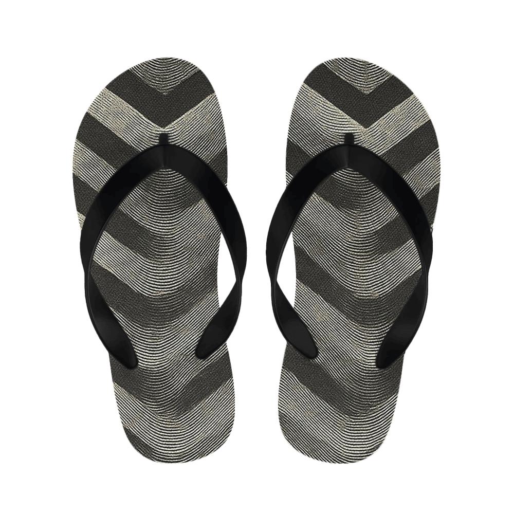 Charcoal Wave Rhythm Slippers
