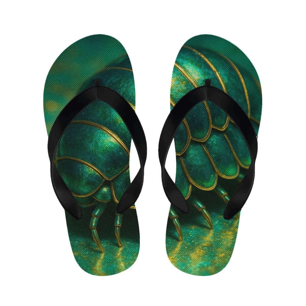 Prismatic Verdant Aura Slippers