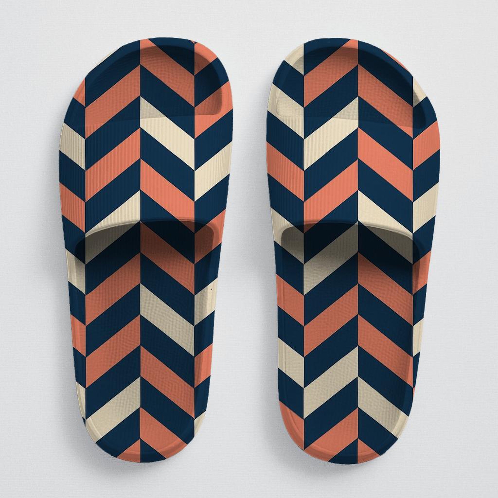 Navy Rhythm Walk Slides