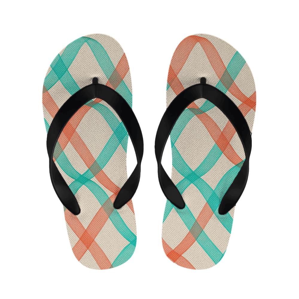 Turquoise Coral Harmony Slippers