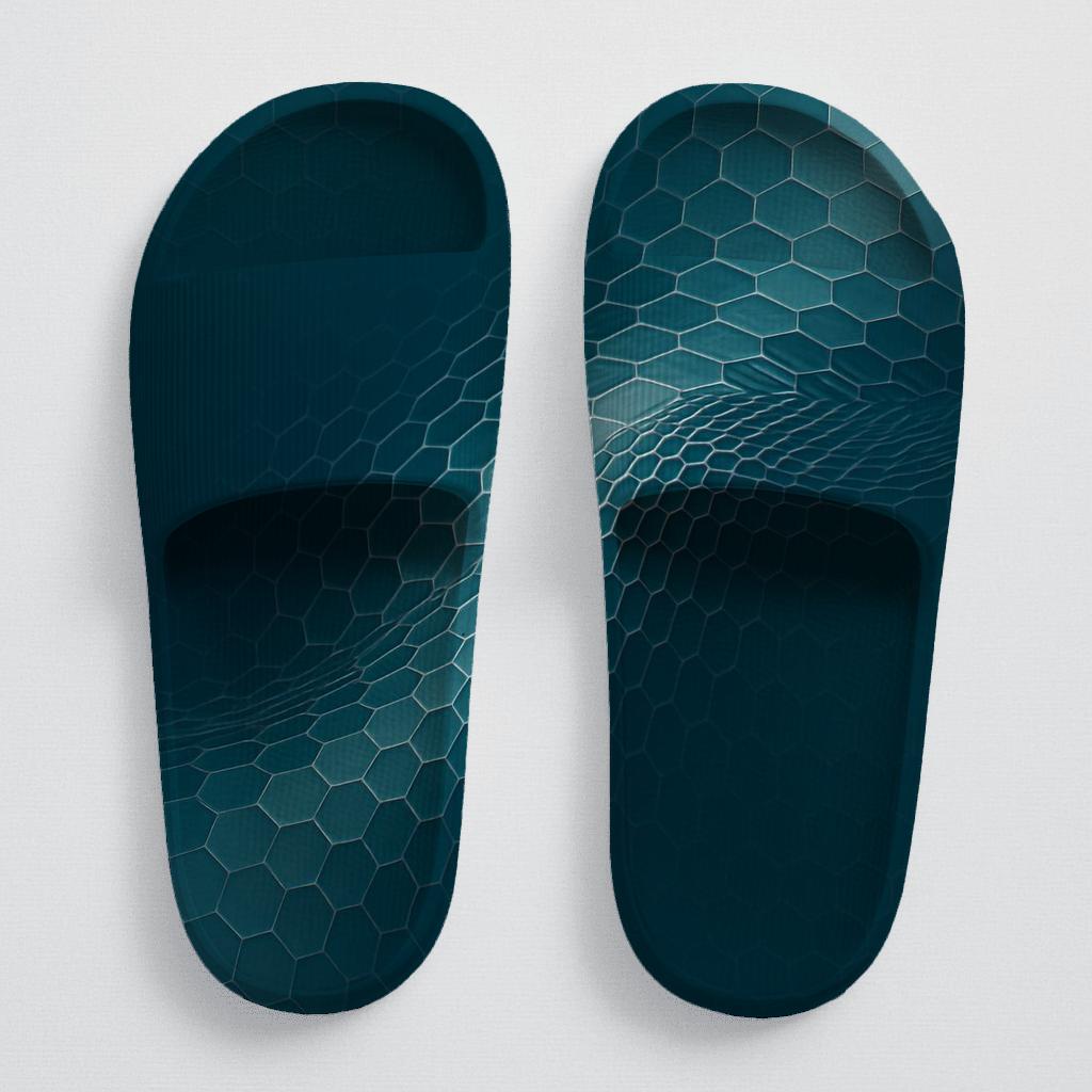 Hypnotic Teal Wave Slides