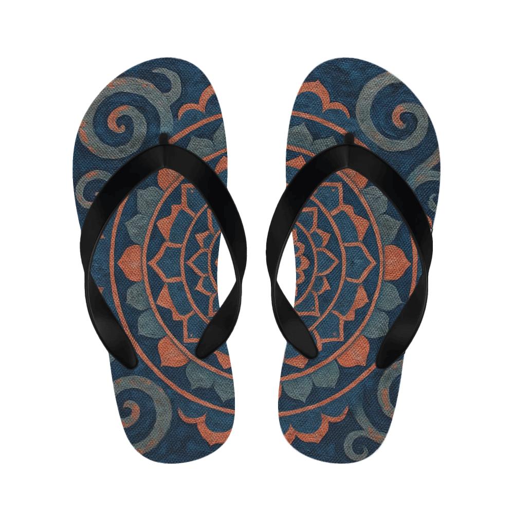 Indigo Spiral Harmony Slippers