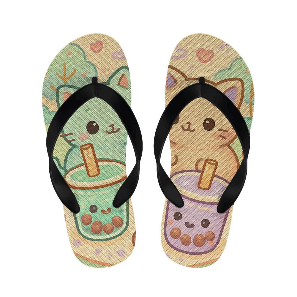 Pastel Whimsy Picnic Slippers