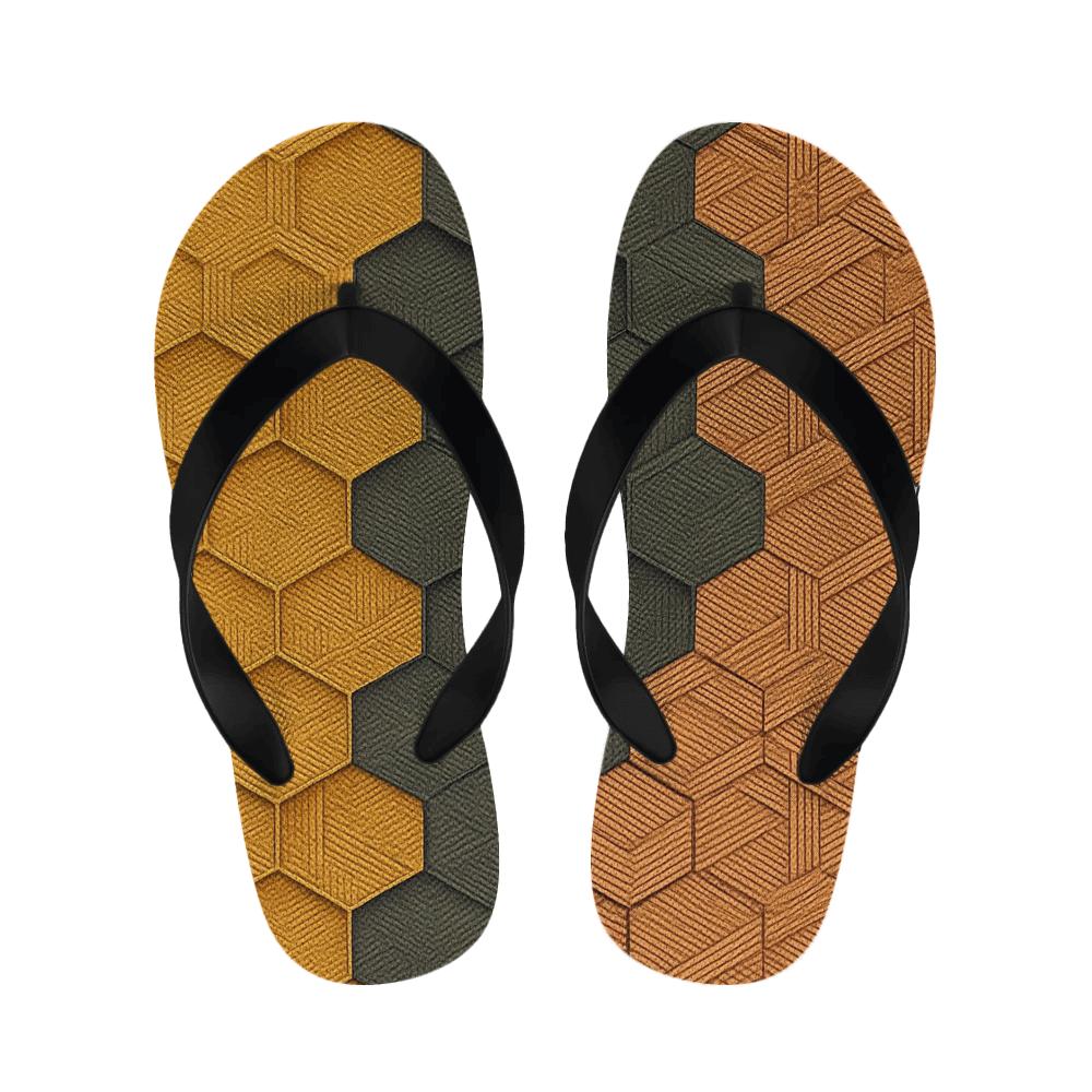 Golden Gradient Comfort Slippers