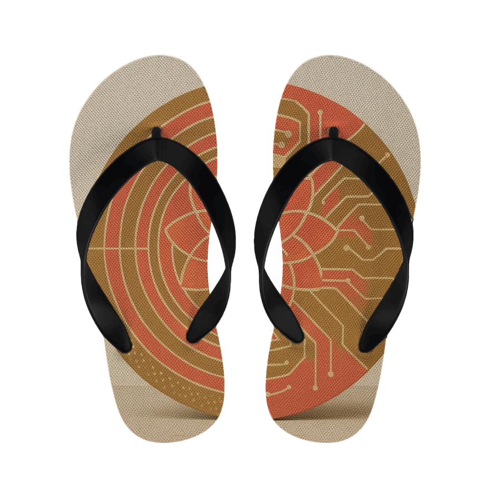 Coral Mandala Harmony Slippers