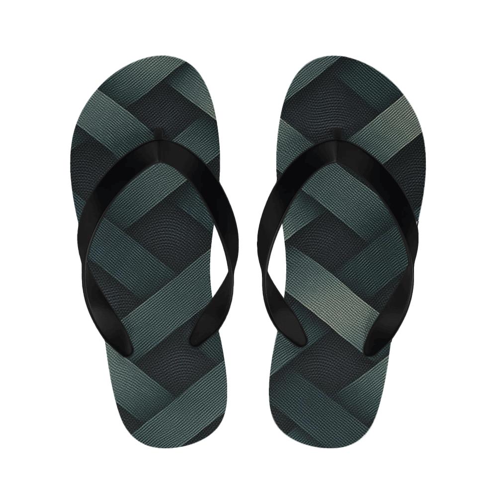Teal Wave Harmony Slippers