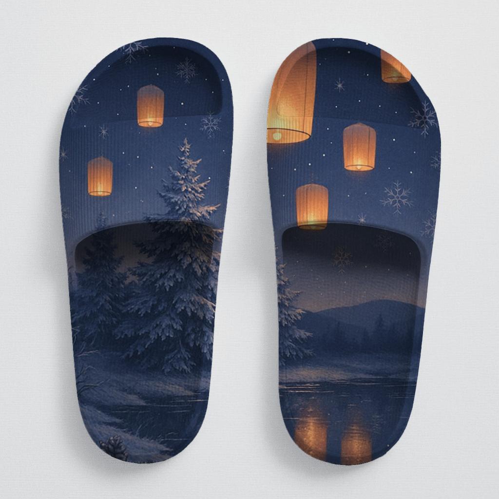 Winter Lantern Sonata comfortable casual slides