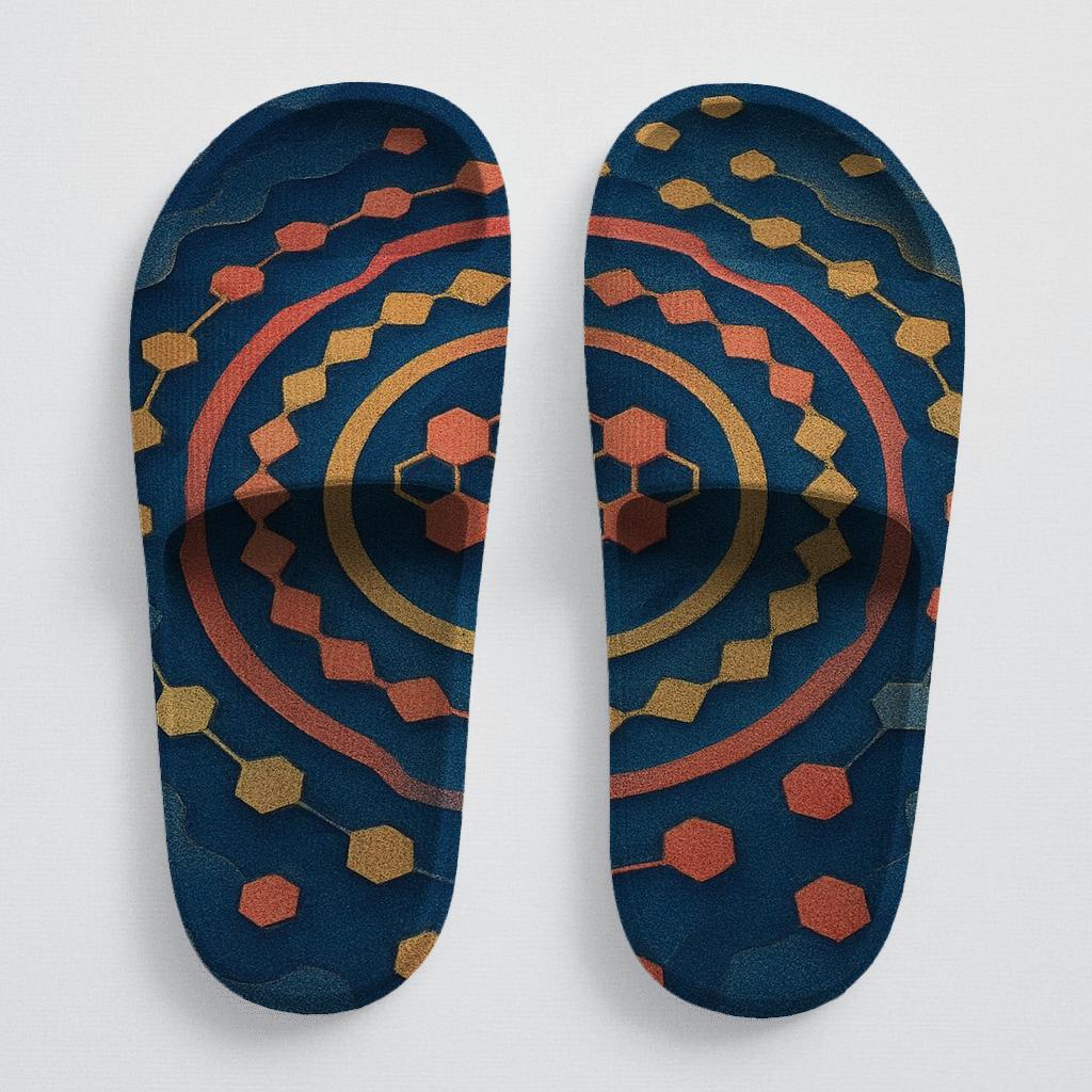 Hex Grid Pulse Array comfortable casual slides