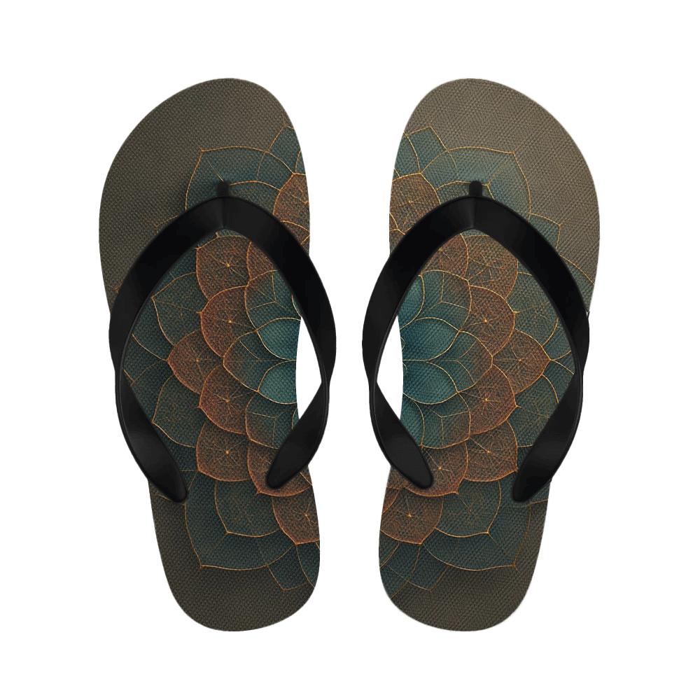 Fractal Petal Matrix comfortable indoor slippers