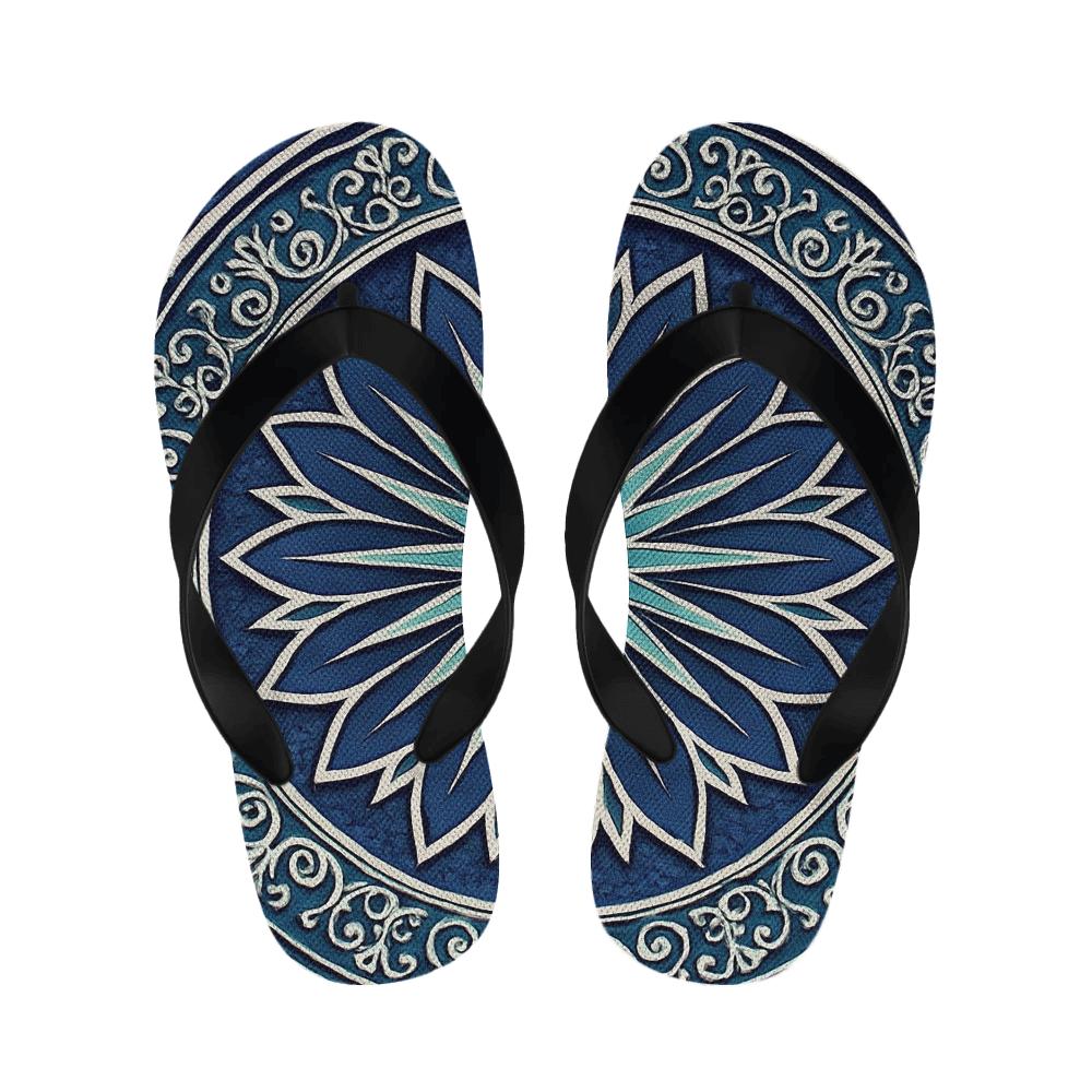 Radial Filigree Orbit personalized cozy slippers