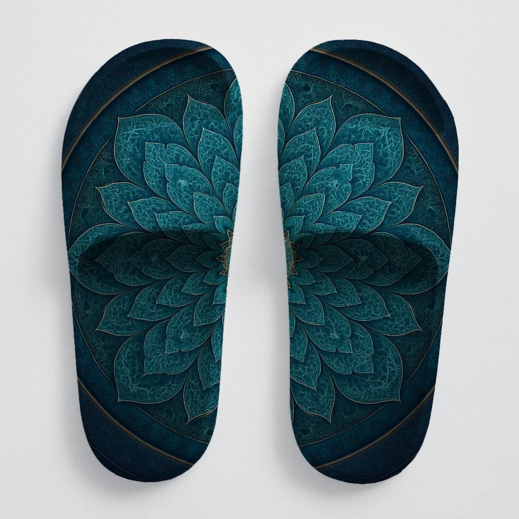 Fractal Petal Convergence designer logo slides