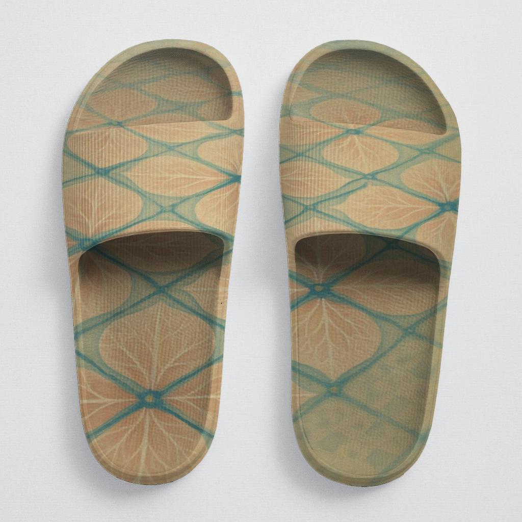 Petal Vein Lattice comfortable casual slides