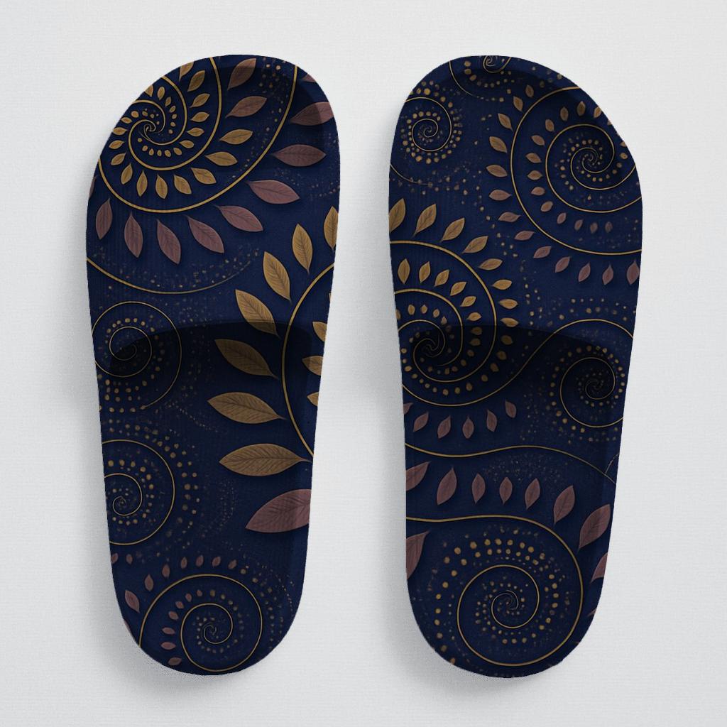 Spiral Petal Mosaic unique printed slides