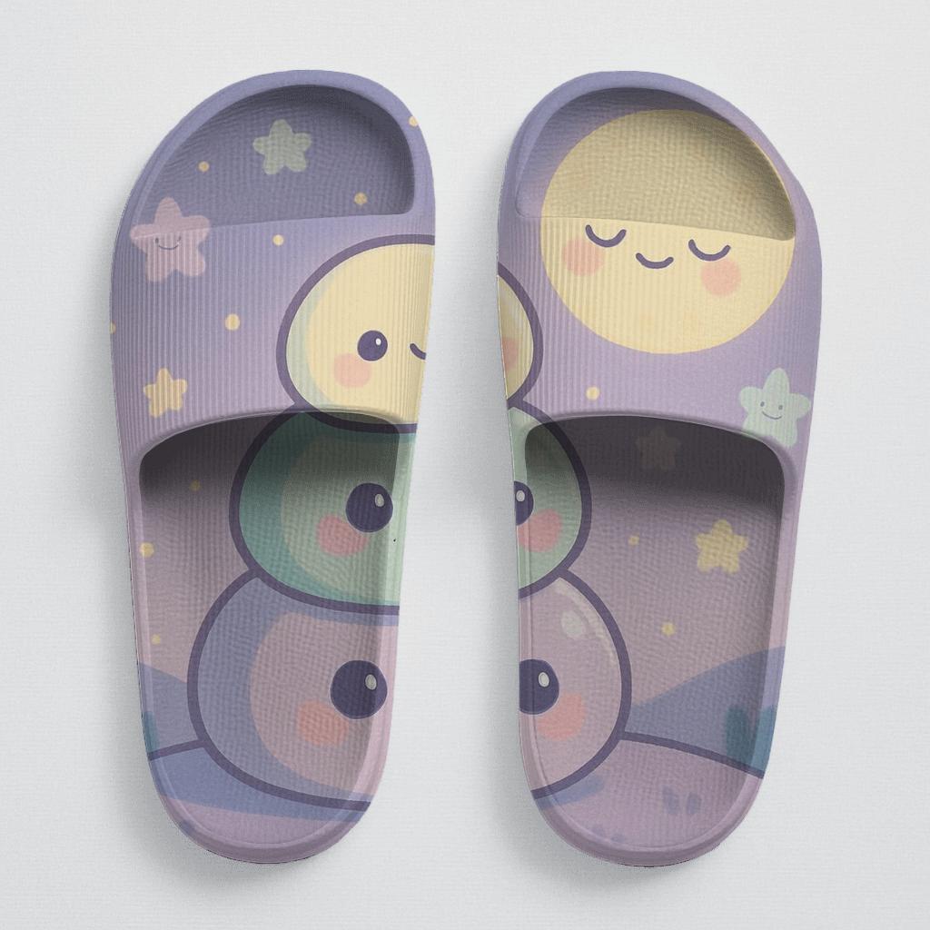 Moonlit Mochi Friends unique printed slides