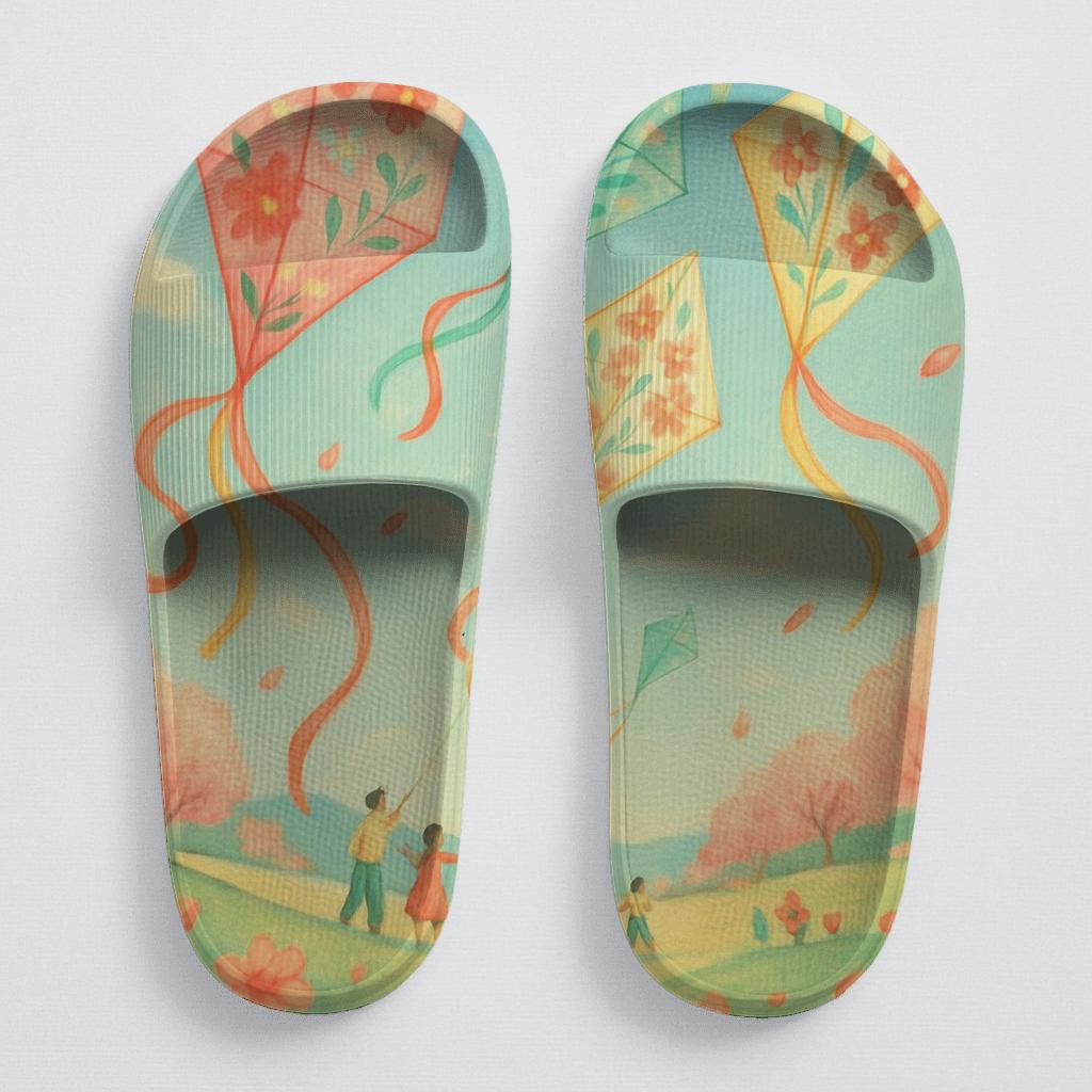 Spring Blossom Kite Dance unique printed slides