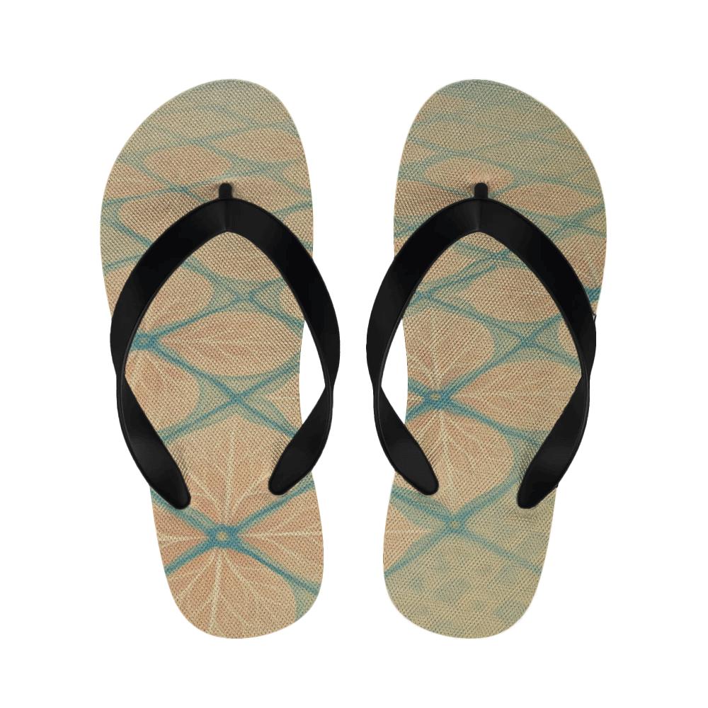 Petal Vein Lattice unique printed slippers