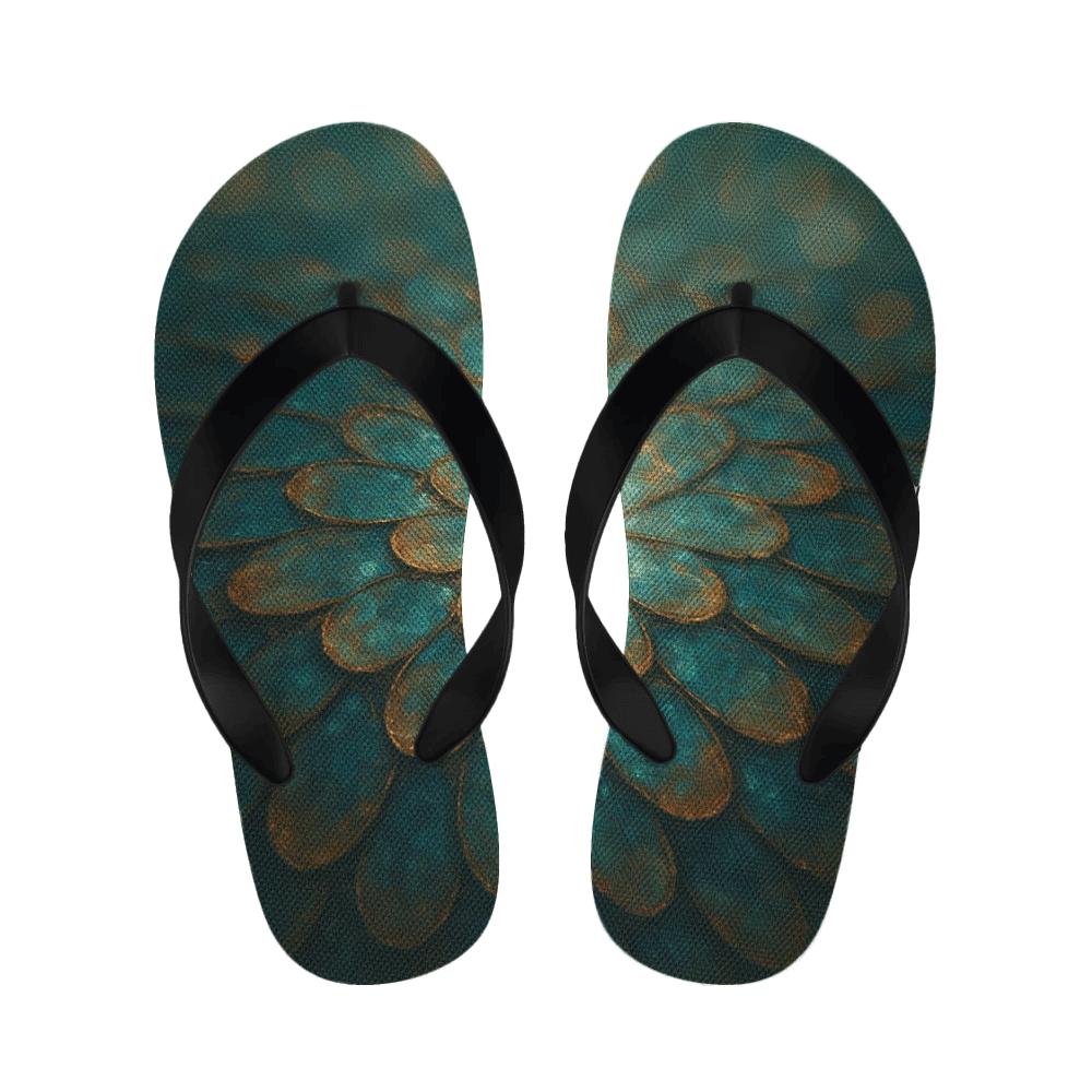 Iridescent Beetle Mosaic comfortable indoor slippers