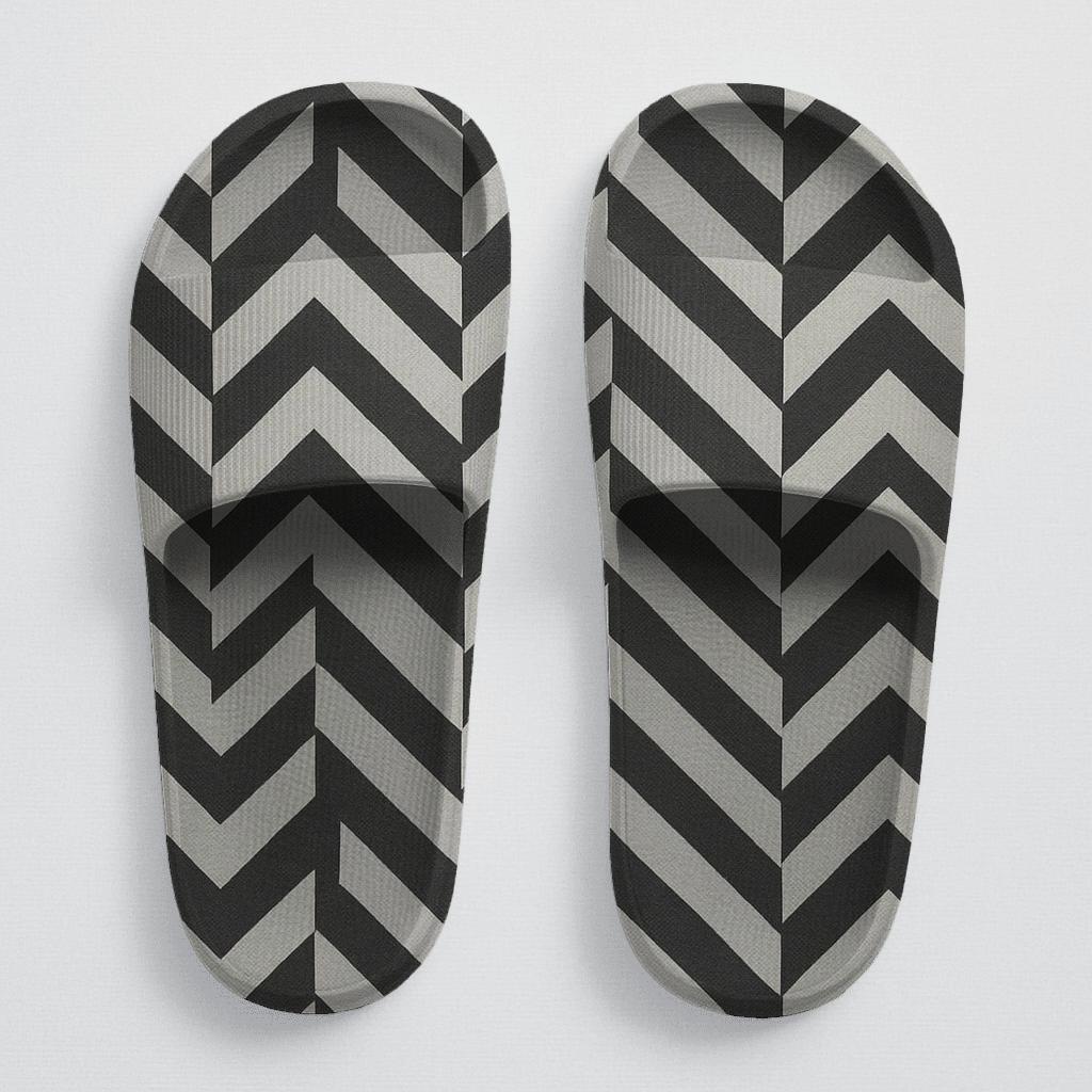 Herringbone Echo Field trendy summer slides