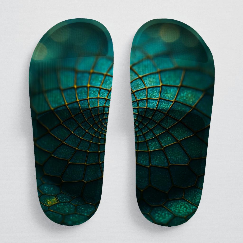 Iridescent Beetle Mosaic unique printed slides