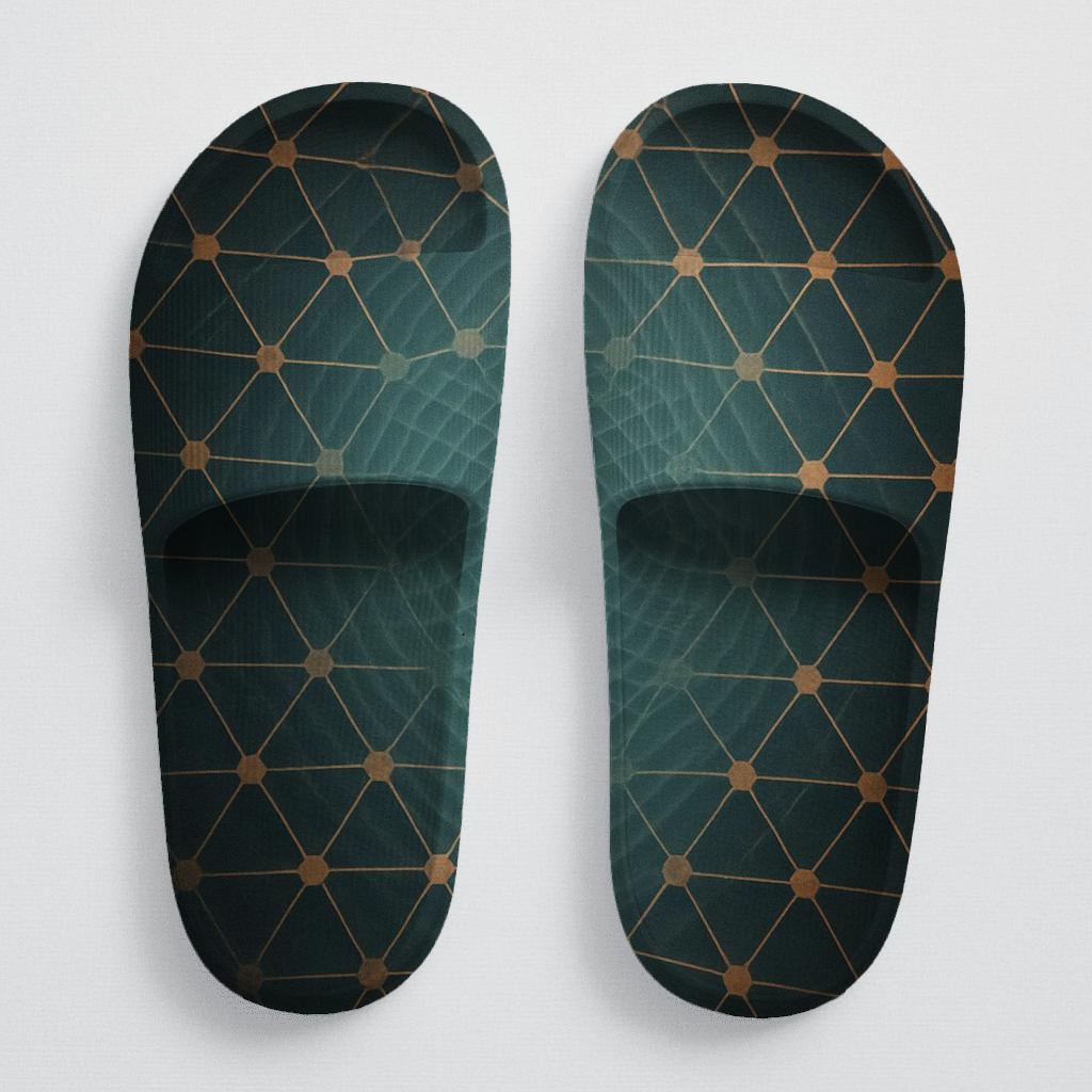 Moire Hex Lattice trendy summer slides