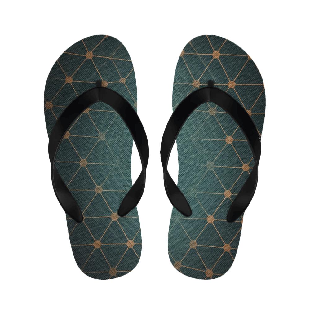Moire Hex Lattice stylish house slippers