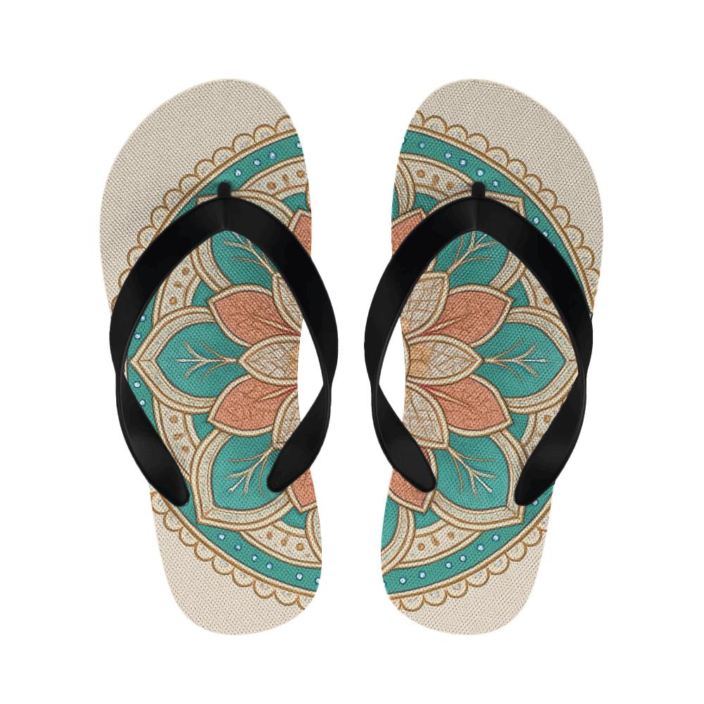 Radiant Petal Lattice custom slippers