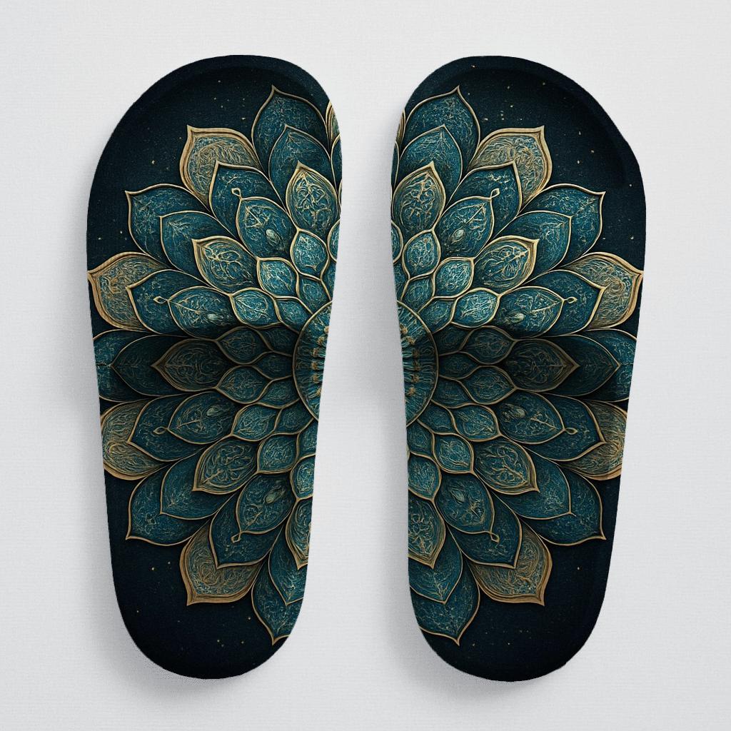 Orbital Petal Tessera soft footbed slides