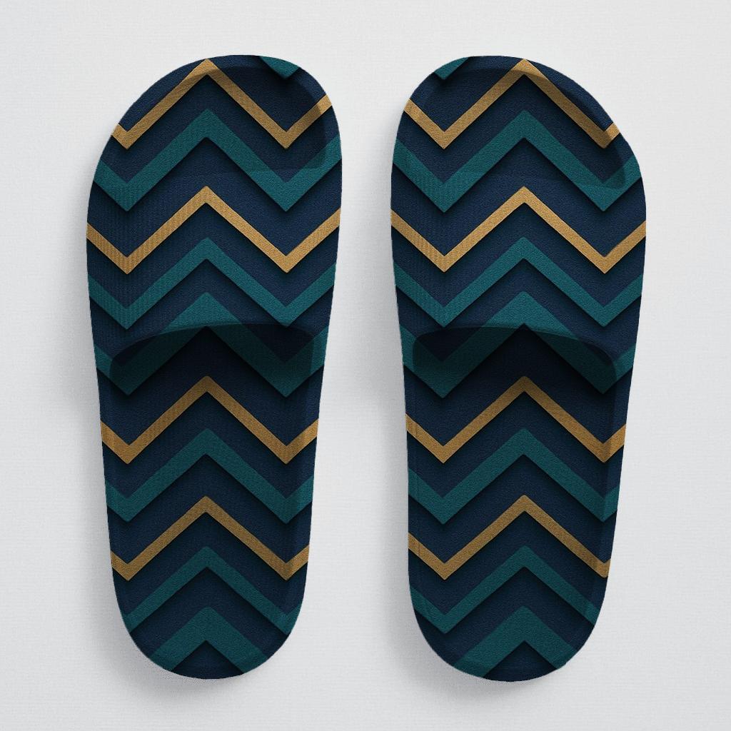 Modulated Chevron Tessellation soft footbed slides