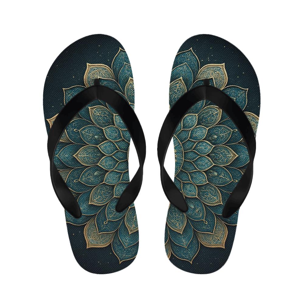 Orbital Petal Tessera warm fleece slippers