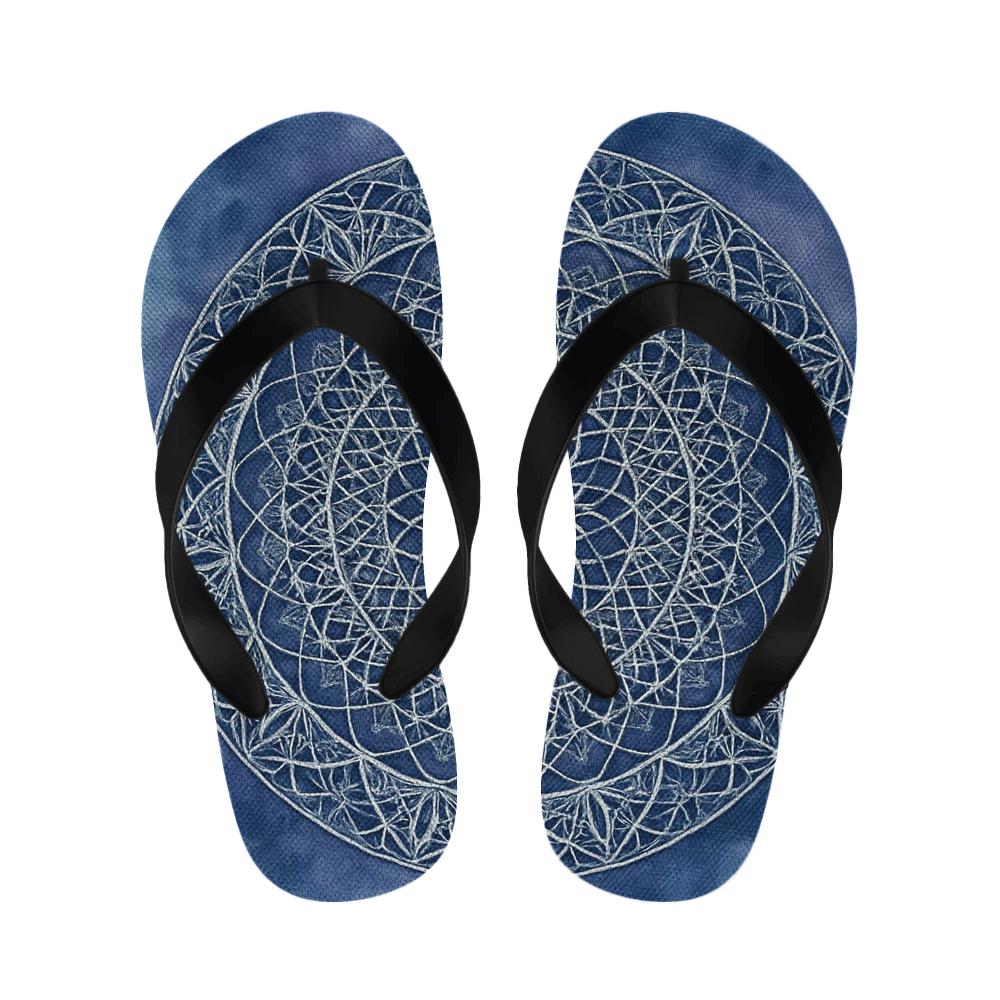 Prismatic Radial Lace warm fleece slippers