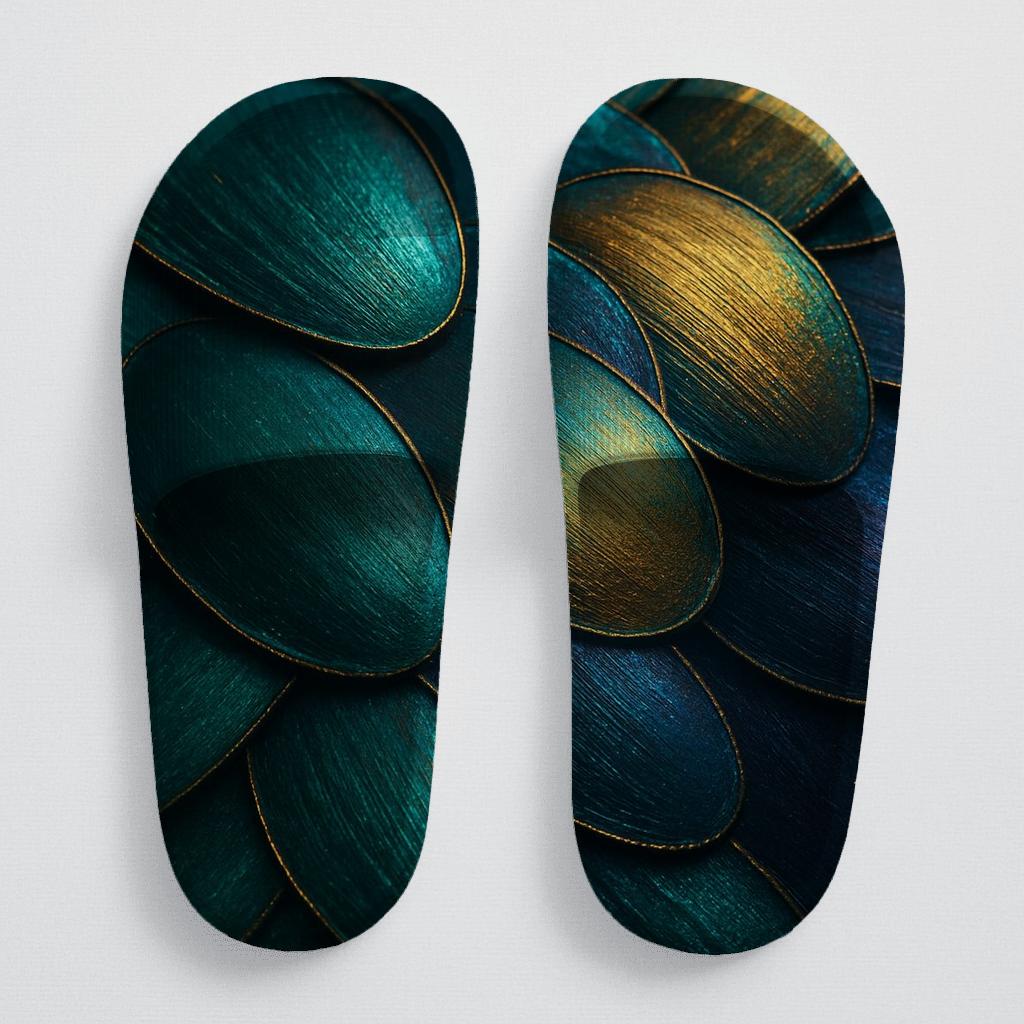 Iridescent Beetle Mosaic unique printed slides