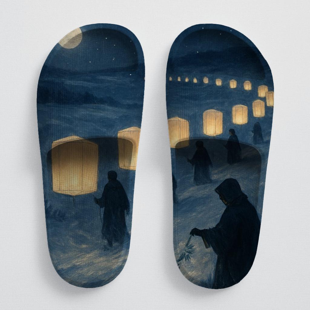 Winter Lantern Sonata comfortable casual slides