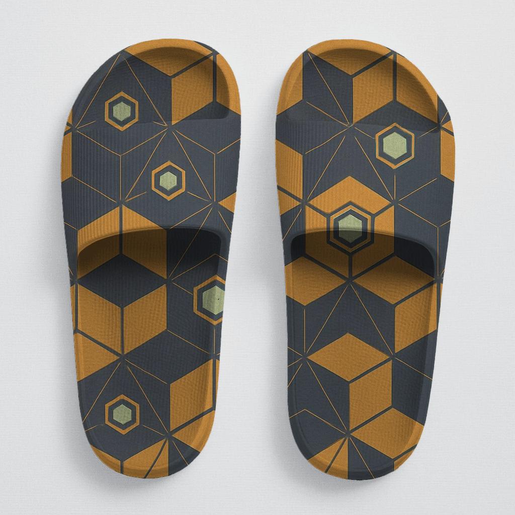 Hex Net Mosaic unique printed slides