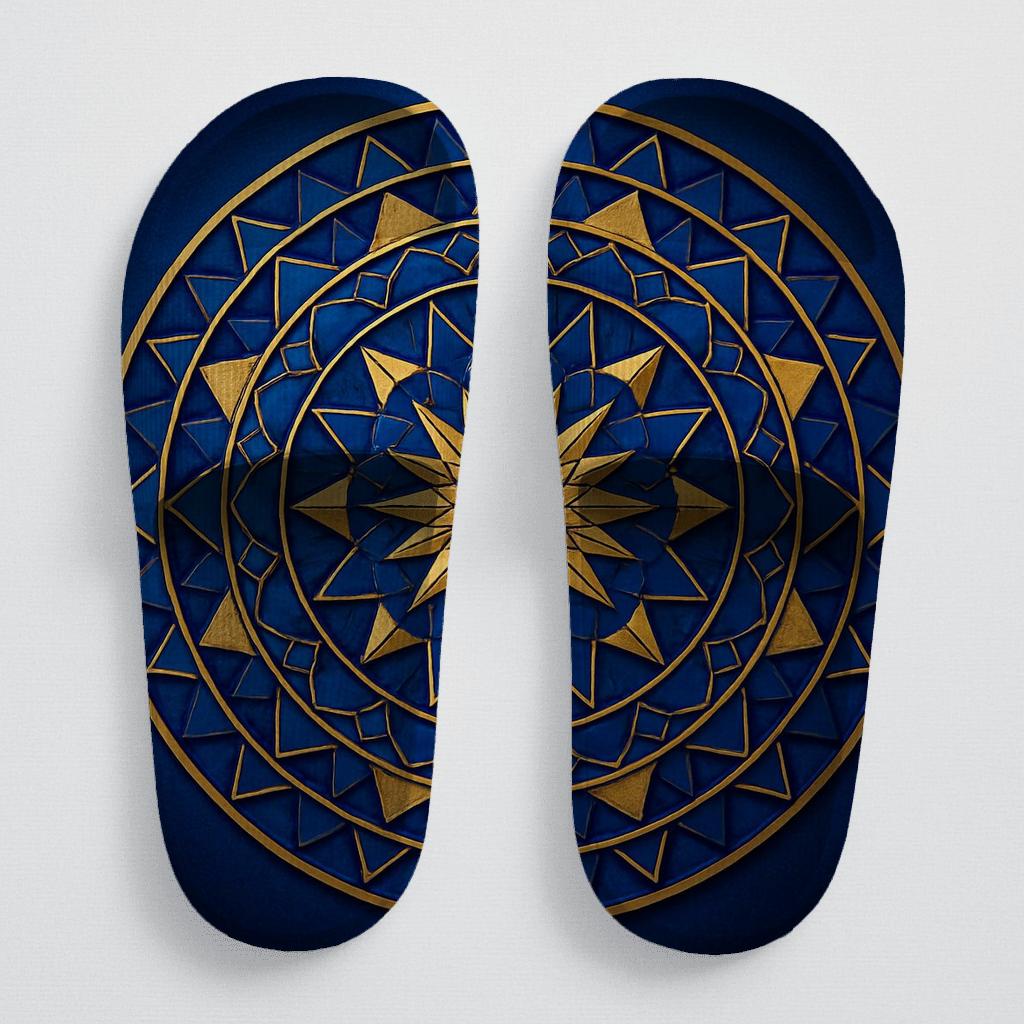 Fractal Starburst Mosaic stylish pool slides