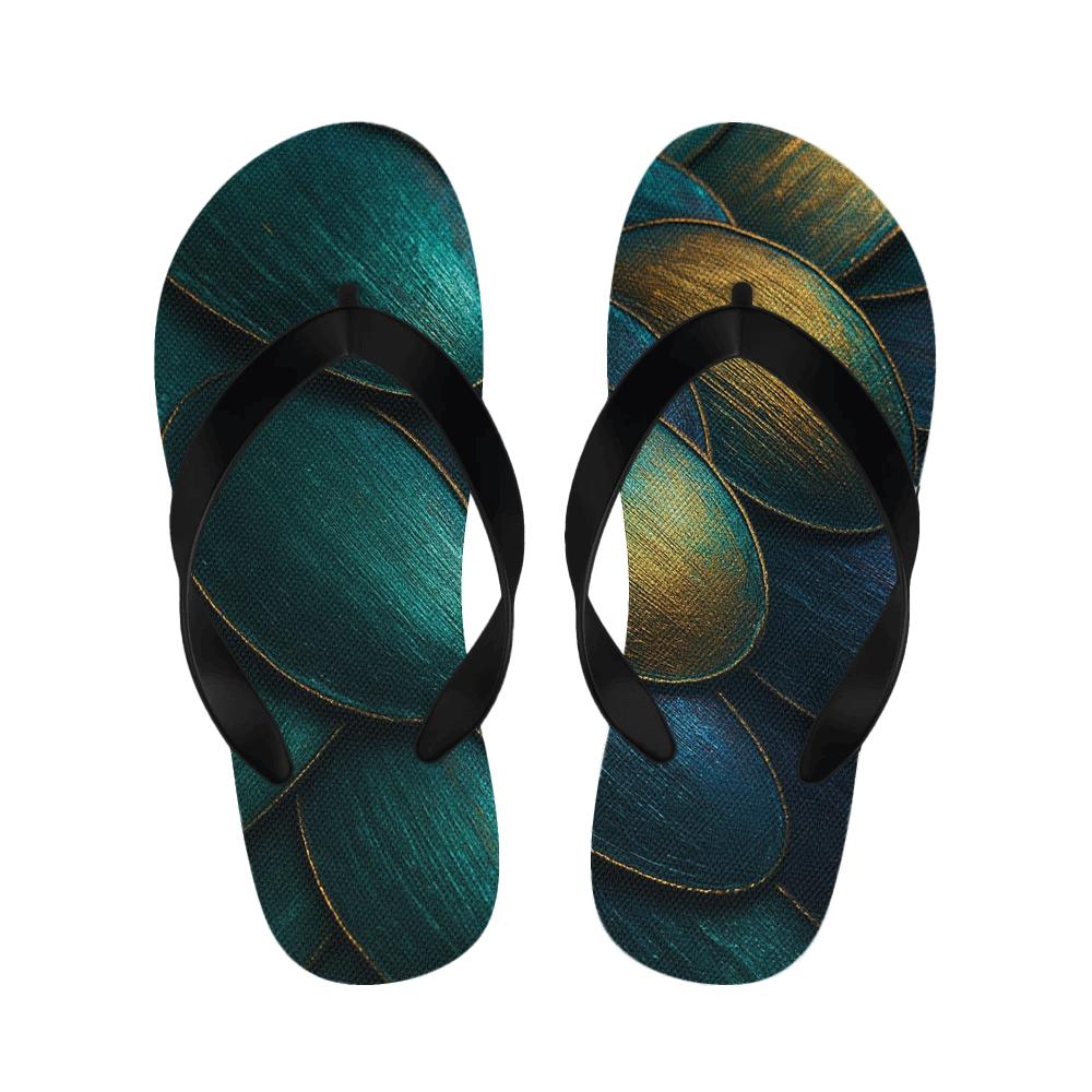 Iridescent Beetle Mosaic stylish house slippers