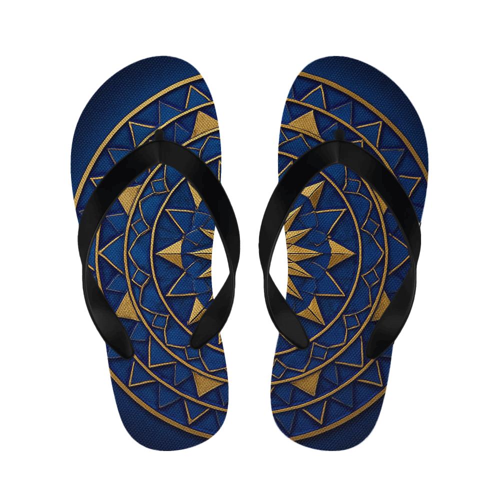 Fractal Starburst Mosaic comfortable indoor slippers