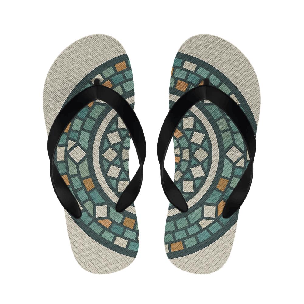 Orbiting Mosaic Wheel custom slippers