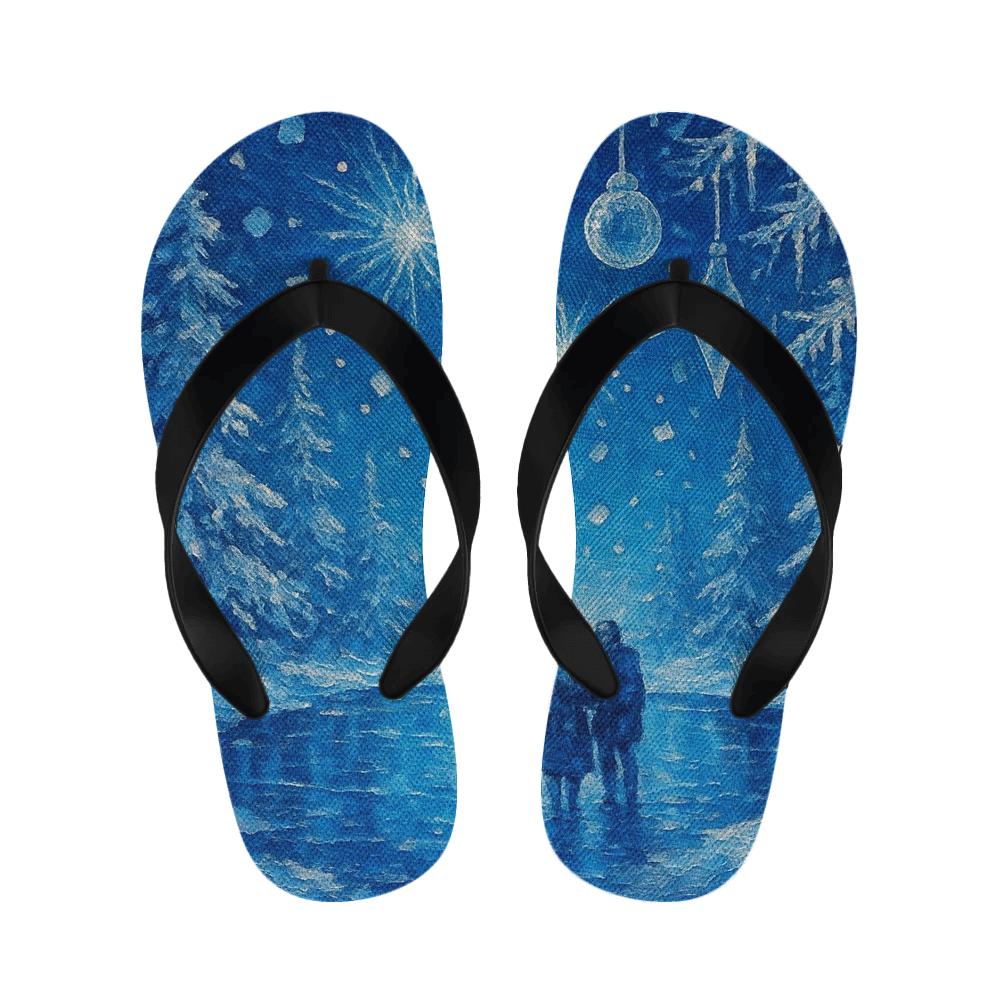 Frosted Midnight Spark trendy casual slippers