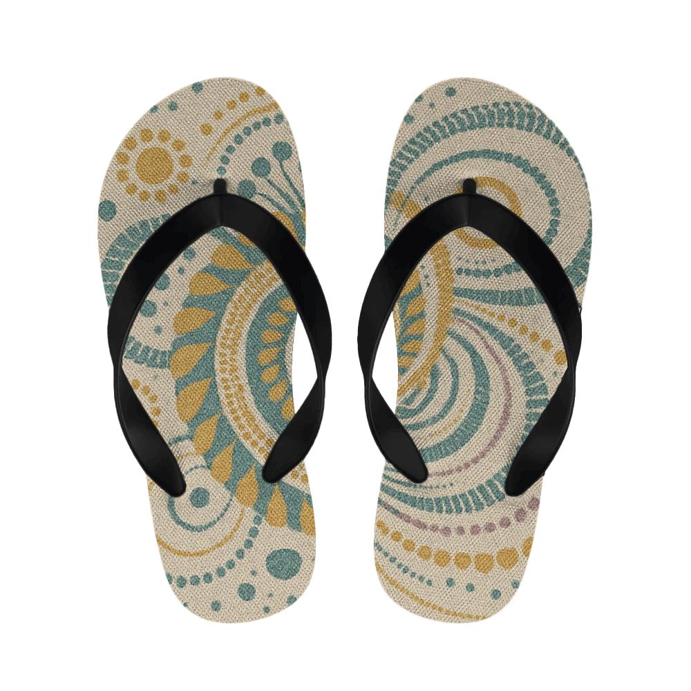 Spiral Dot Resonance personalized cozy slippers