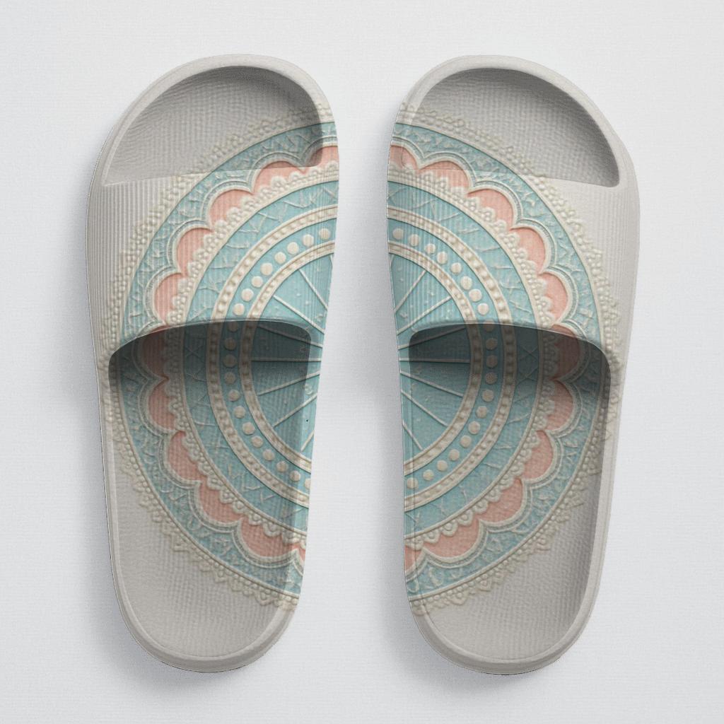 Opaline Radial Grid soft footbed slides