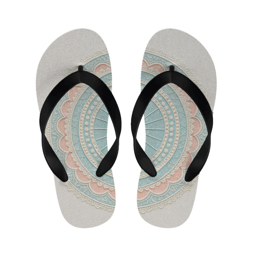 Opaline Radial Grid warm fleece slippers