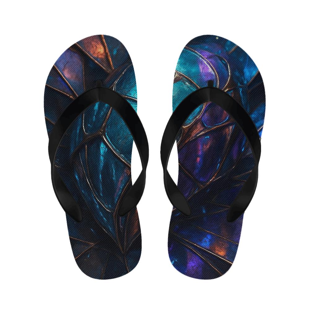 Iridescent Carapace unique printed slippers