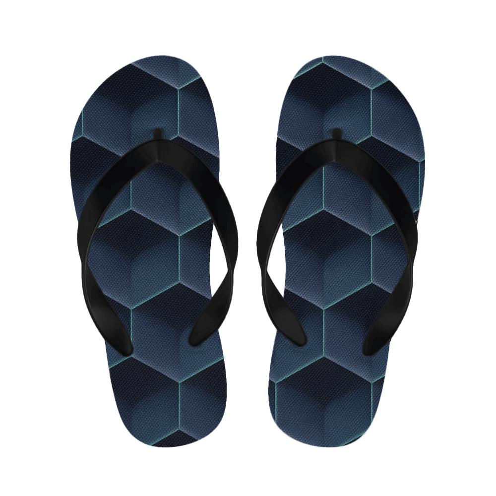Offset Hexa Ripple Grid comfortable indoor slippers